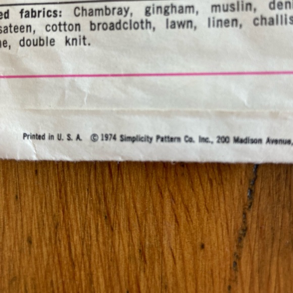 Vintage 1970s Men’s Simplicity Western Shirt Pattern Sizes 38 and 40 - Picture 3 of 7